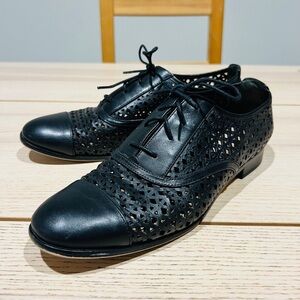 MICHAEL Michael Kors Sunny Lace Up Oxford Shoes Black women Sz 9.5 Workwear